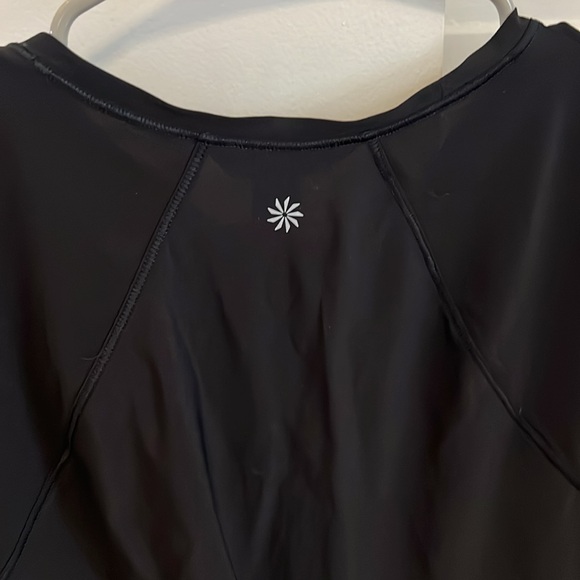 Athleta black t-shirt with mesh detail (Large) - Picture 4 of 5